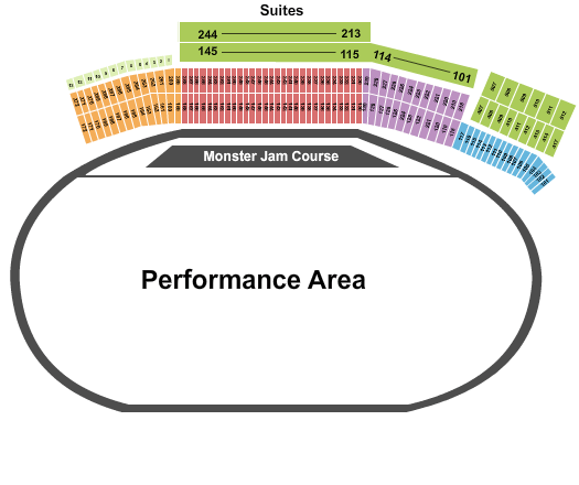 Atlanta Motor Speedway Monster Jam Seating Chart